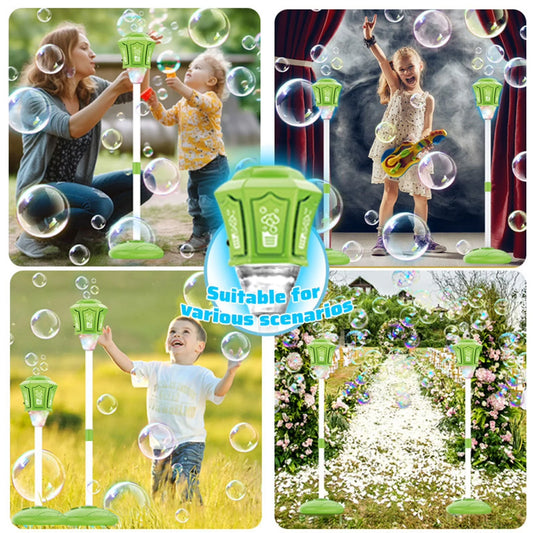 Street Lamp Bubble Machine for Kids – Colorful Bubbles, Lights | Battery Operated