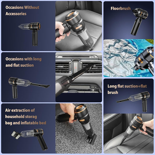 Smart 2-in-1 Vacuum & Blower – Powerful Handheld Cleaner for Car & Home