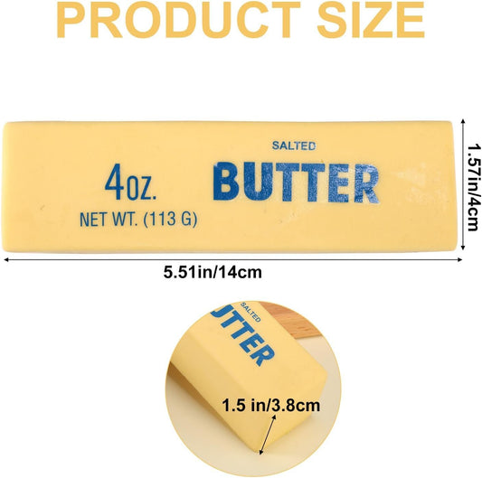 Realistic Butter Stress Toy - Funny Squishy Desk Gadget