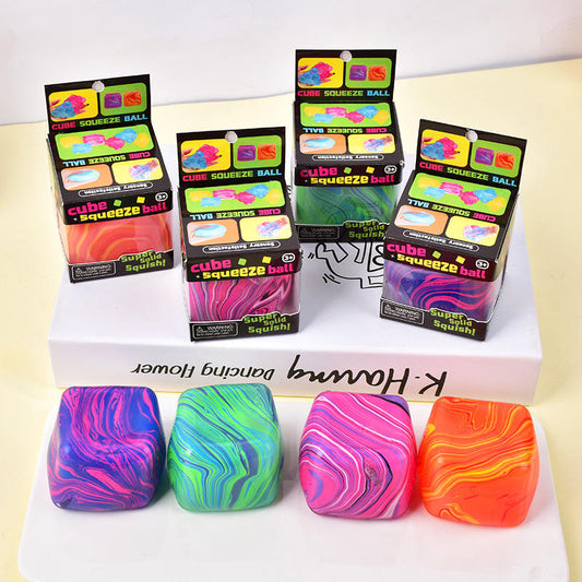 Square Stress Relief Cube – Sensory Fidget Toy for Stress, Focus & Relaxation – Portable, Durable & Non-Toxic