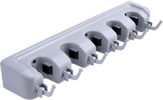 Wall Mounted Broom Holder | Mop & Tool Organizer